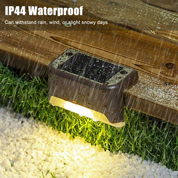 Warm White Solar Fence Light